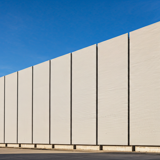 AAC panels installed on building